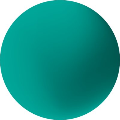 Photography turquois sphere